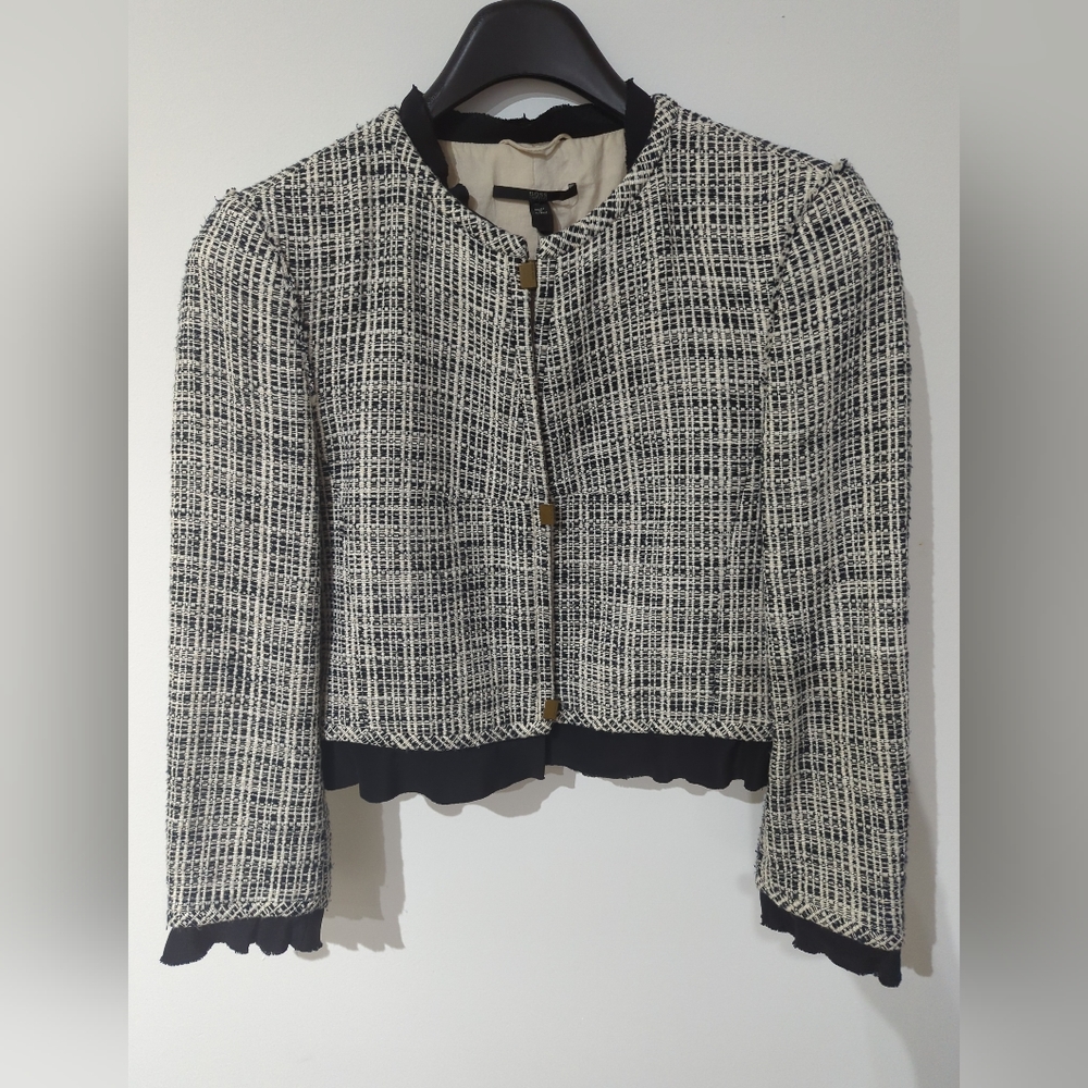 Hugo boss tweed and silk blazer